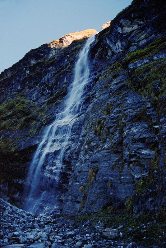 502 Waterfall Just After leaving Annapurna Sanctuary